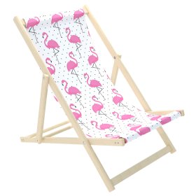 Scaun de plaja pentru copii Flamingos, Chill Outdoor