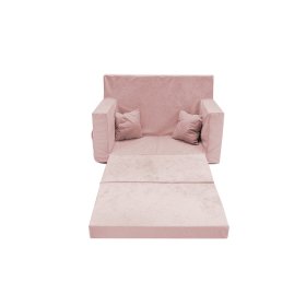 Canapea extensibila pentru copii Classic - Roz pudrat, FLUMI