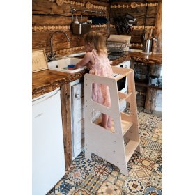 Turnul de învățare Montessori Hugo MAXI 90 - natural, LilaBaby