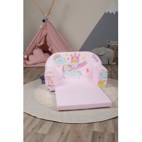 Canapea pentru copii Magic unicorn - roz