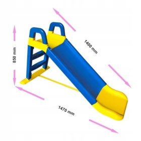 Diapozitiv pentru copii Happy 140 cm - albastru-galben, Mabel
