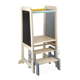 Janod - Turnul de învățare Nina 3 în 1 cu tablă și trepte, JANOD