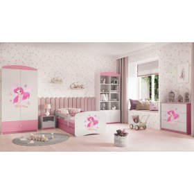 Pat pentru copii cu barieră Ourbaby - Zâna Leonka
