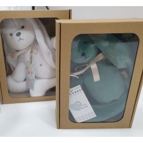 Jucărie din velur Iepure 35 cm - verde, TOLO