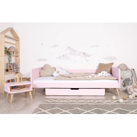 Pat care crește odată cu copilul Nell 2in1 - roz pudră, Ourbaby