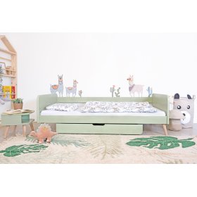 Pat care creștere odată cu copilul Nell 2 în 1 - verde pastel, Ourbaby
