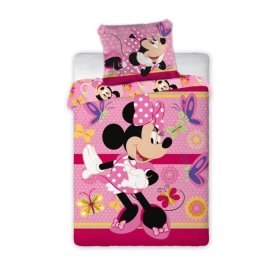 Lenjerie de pat și fluturi pentru bebeluși Minnie Mouse - roz, Faro, Minnie Mouse