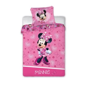 Lenjerie de pat Minnie Mouse - Inimi și funde