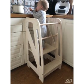 Turnul de învățare Montessori Triangle SD Classic 85 - natural, LilaBaby