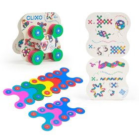 Kit magnetic flexibil Clixo, 9 buc - Mix de culori, CLIXO