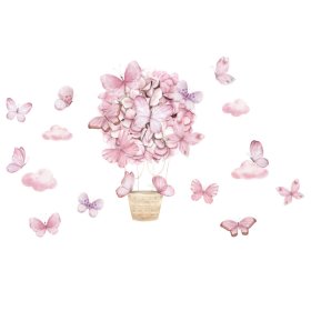 Autocolante de perete - Fluturi roz