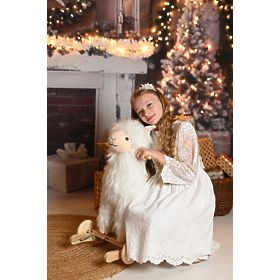 Alpaca pe cal balansoar cu roți, AdamToys