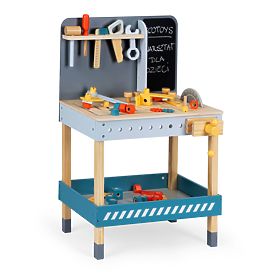 Atelier din lemn cu unelte - 47 piese ECOTOYS, EcoToys