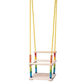 Leagan din lemn cu margele de pana la 35 kg, Woodyland Woody