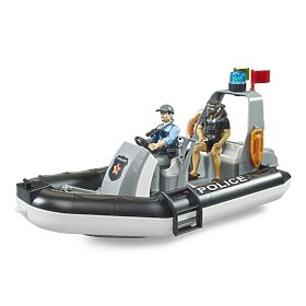 Barca de poliție Bruder cu polițist și scafandru
