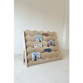 Bibliotecă WAVE L - naturală, baby wood