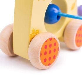 Bigjigs Baby Girafe Labirint pe roți
