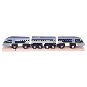 Bigjigs Rail Express Eurostar E320 + 3 șine