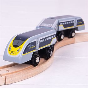 Bigjigs Rail Express Eurostar E320 + 3 șine