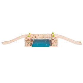 Bigjigs Rail Pod balansoar peste râu