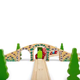Bigjigs Rail Pod șină de lemn