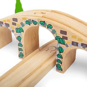 Bigjigs Rail Pod șină de lemn