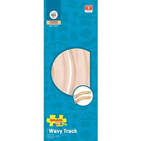 Bigjigs Rail Sine curbate 22 cm 2 buc