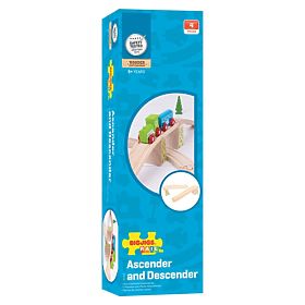 Bigjigs Rail șine de pasaj superior cu stâlpi 2 buc