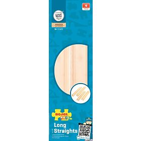 Bigjigs Rail Sine lungi drepte 21 cm 4 buc