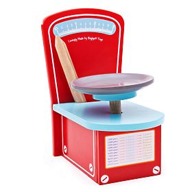 Bigjigs Toys Cântar de bucătărie din lemn