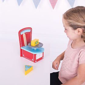 Bigjigs Toys Cântar de bucătărie din lemn