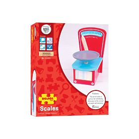 Bigjigs Toys Cântar de bucătărie din lemn