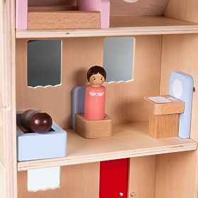 Bigjigs Toys Casă de păpuși pliabilă cu accesorii