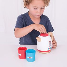 Bigjigs Toys Ceainic din lemn