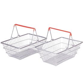 Bigjigs Toys Coș de cumpărături 2 bucăți, Bigjigs Toys
