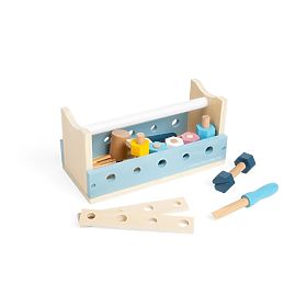 Bigjigs Toys Cutie de scule 2 în 1