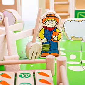 Bigjigs Toys Fermă mare din lemn