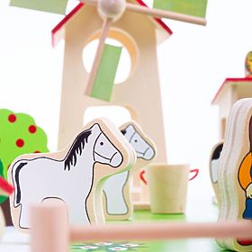 Bigjigs Toys Fermă mare din lemn