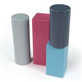 Bigjigs Toys Găleată cu 50 de cuburi, Bigjigs Toys