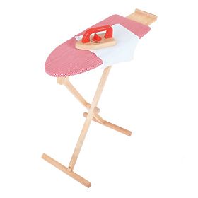 Bigjigs Toys Masă de călcat din lemn cu fier de călcat - ambalaj deteriorat