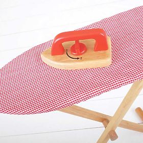 Bigjigs Toys Masă de călcat din lemn cu fier de călcat - ambalaj deteriorat