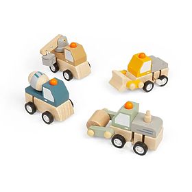 Bigjigs Toys Mașinuță de construcție cu mecanism de întindere 1 buc