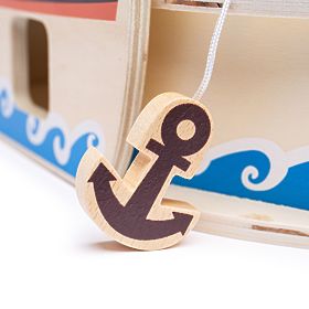 Bigjigs Toys Navă pirat cu pirați