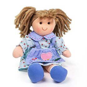 Bigjigs Toys Păpușă de pânză Grace 28 cm, Bigjigs Toys