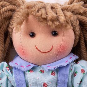 Bigjigs Toys Păpușă de pânză Grace 28 cm