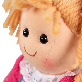 Bigjigs Toys Păpușă de pânză Maggie 34cm