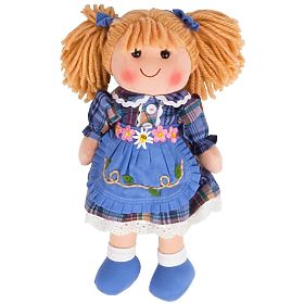 Bigjigs Toys Păpușă din material textil Katie 34 cm, Bigjigs Toys