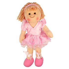 Bigjigs Toys Păpușă din material textil Lily 28 cm