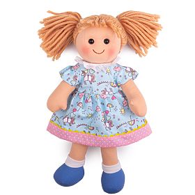 Bigjigs Toys Păpușă din material textil Olivia 34 cm