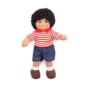 Bigjigs Toys Păpușă din material textil Otis 28 cm